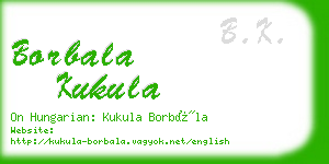 borbala kukula business card